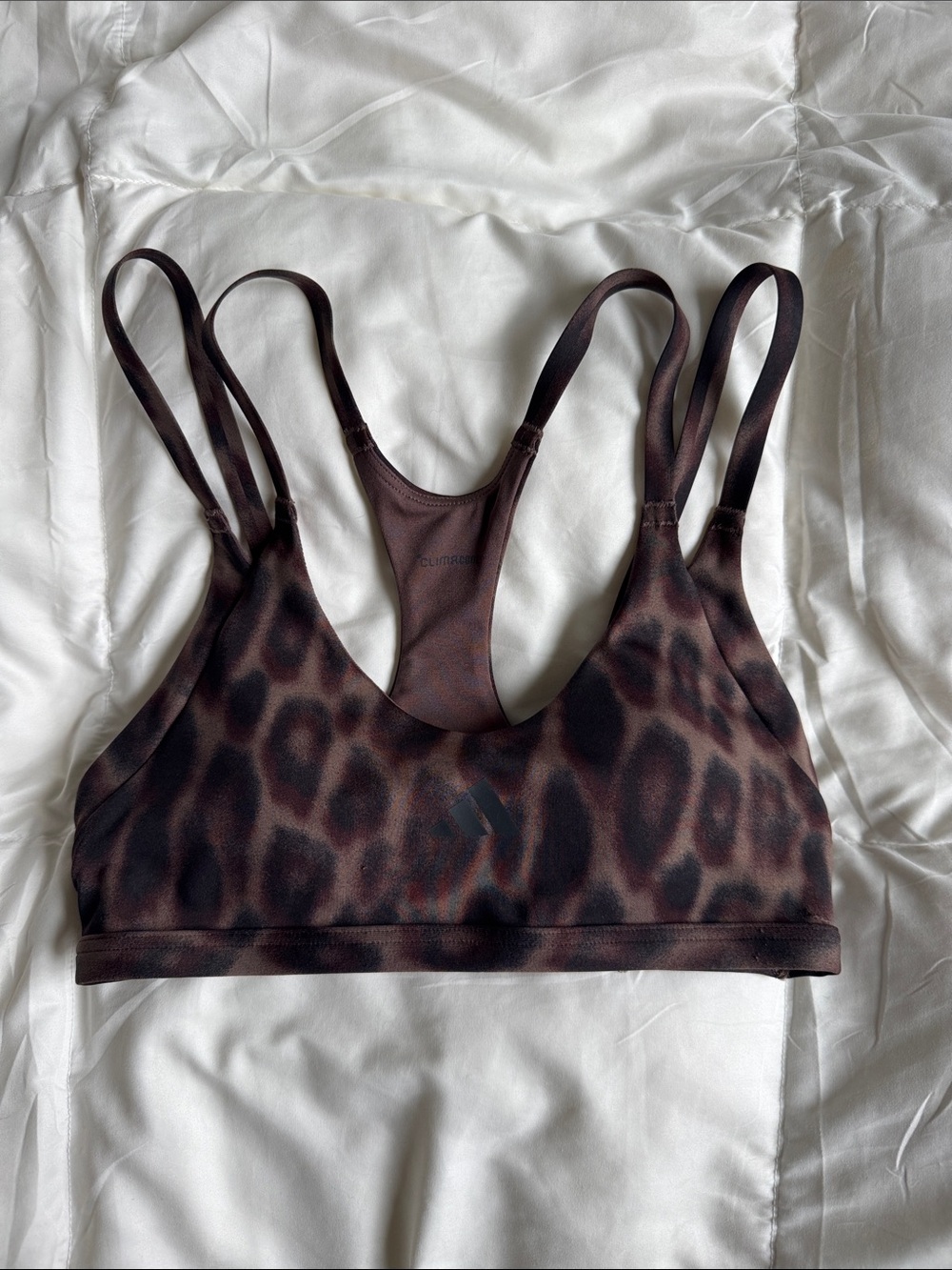 Adidas Optime Leopard Strappy Light Support Bra